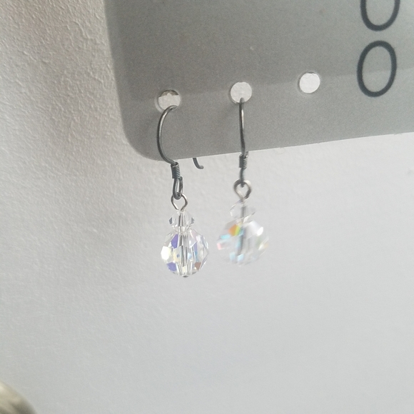 2/$15 Swarovski Crystal Iridescent Bubble Earrings - Picture 8 of 8